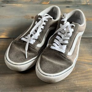 Vans Old Skool gray suede sneakers shoes